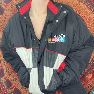 vintage nascar racing heavy windbreaker